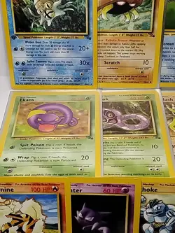 POKEMON BASE SET UNLIMITED AND FOSSIL MIX BULK LOT OF 24 CARDS NM/LP/MP - Image 5