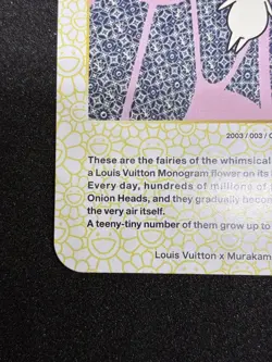 Louis Vuitton x Takashi Murakami Flower Hat Man Trading Card 003 Japanese - Image 4