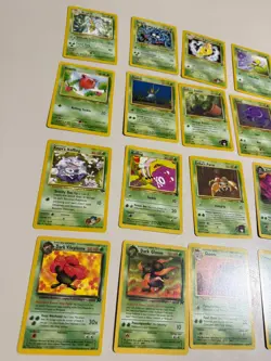 Pokemon OG 20 Card Bulk Lot NO DUPLICATES LP-NM RARE WOTC Vintage Original d - Image 2