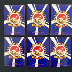 Base Set 1996 Normal Card Set of 6 Japanese Pokemon Card Old Back s007359 - Image 2