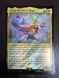 Mtg FIC Final Fantasy — Terra, Herald of Hope —NM SURGE FOIL - Image 1