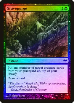 Gravepurge FOIL Dark Ascension NM Black Common MAGIC GATHERING CARD ABUGames - Image 1