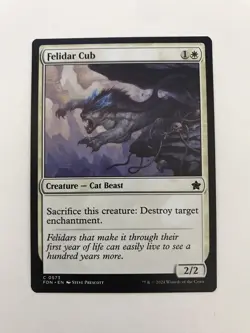 Felidar Cub MTG Magic the Gathering Card NM Near Mint FDN - Image 1