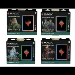 Commander Deck Set of 4 The Lord Of The Rings Tales Of Middle Earth PRESALE 195166205052 - Image 1