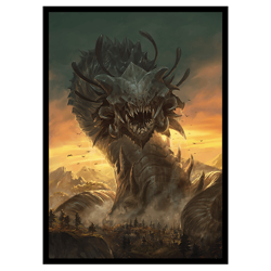 Shoz'Gorrl - World-Eater Wurm - MTG Size - 100 Smooth Matte Card Sleeves - Image 1