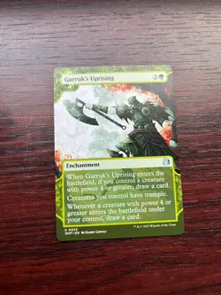 1x BORDERLESS GARRUK'S UPRISING - Eldraine - MTG - Magic the Gathering - Image 1