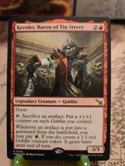 MTG Krenko, Baron of Tin Street Murders at Karlov Manor Regular Rare NM - Image 1