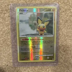 Pokemon Pichu Mysterious Treasures 93/123 2007 Baby HP40 Rare Reverse Holo - Image 1
