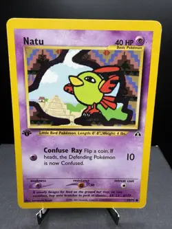 Pokemon TCG WOTC 1st Edition Neo Discovery Natu 59/75 Common MP - Image 1