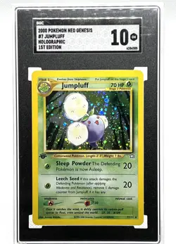 2000 Pokemon Jumpluff Neo Genesis 1st Edition Holo Rare SGC 10 Gem Mint ✨🔥 📈📈 - Image 1