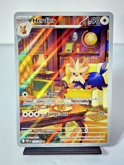 Pokemon TCG Herdier 155/086 White Flare Full Art Illustration Rare - Image 1