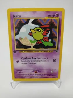 Pokemon 1st Edition Natu 59/75 Neo Discovery LP - Image 1