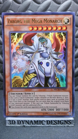 | Yugioh Zaborg the Mega Monarch NECH-EN037 1st Edition Ultra Rare NM 🔥 | - Image 1