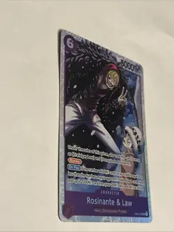 Rosinante & Law Super Rare (SR) EB04-038 The Azure Sea's Seven English Foil - Image 2