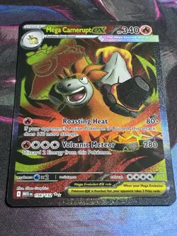 Mega Camerupt ex 156/132 Me01: Mega Evolution Full Art Pokemon Card - Image 1