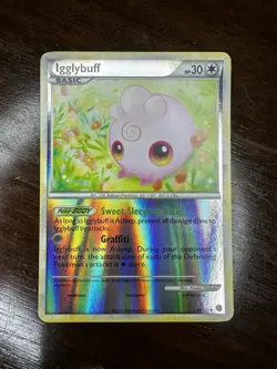 Igglybuff 44/123 Reverse Holo, 2010 HeartGold SoulSilver, Pokemon TCG Card - Image 1