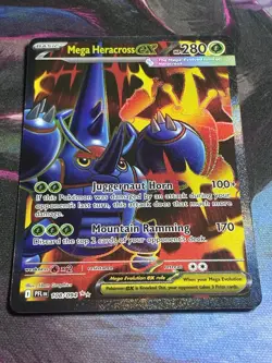 Mega Heracross ex 108/094 Me02: Phantasmal Flames Holo Pokemon Card - Image 1