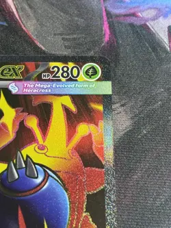 Mega Heracross ex 108/094 Me02: Phantasmal Flames Holo Pokemon Card - Image 3