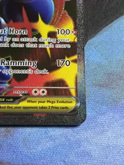 Mega Heracross ex 108/094 Me02: Phantasmal Flames Holo Pokemon Card - Image 4