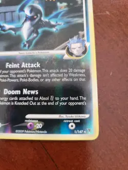 Pokemon TCG Absol Supreme Victors 1/147 Holo Rare Card - Image 5