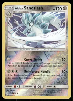 Alolan Sandslash Cosmic Eclipse Reverse Holo Pokemon Card 138/236 (NM) - Image 1