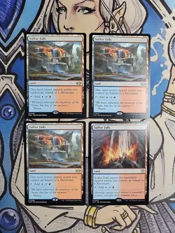 4x Sulfur Falls - NM/M Mixed Sets TDC LCC MTG Magic - Image 1
