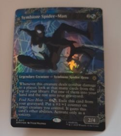 Symbiote Spider-Man Showcase Foil Marvel Spiderman MTG MAGIC THE GATHERING - Image 1