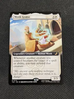 Magic: The Gathering (MTG) - Monk Gyatso (Extended Art) - (TLE) - Image 1