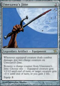 [1x] Umezawa's Jitte Played, English Betrayers of Kamigawa MTG Magic - Image 1