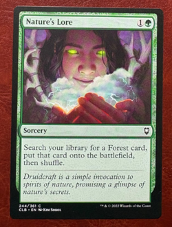 1x NM Nature's Lore - 244/361 C CLB - MTG Magic Never Played x1 - Image 1