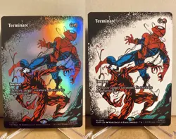 TERMINATE 0040 Foil Borderless + non-foil 2025 MTG Marvel Spider-Man NM / MINT - Image 1