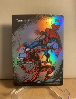 TERMINATE 0040 Foil Borderless + non-foil 2025 MTG Marvel Spider-Man NM / MINT - Image 2