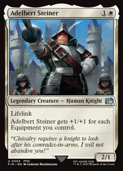 MTG Final Fantasy *FOIL* U Adelbert Steiner #0003 - Image 1