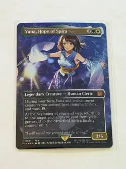 Yuna, Hope of Spira Borderless Final Fantasy Chocobo Track Foil 571 - Image 1