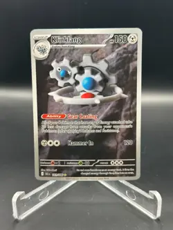 2025 Pokemon TCG Scarlet & Violet Black Bolt 141/086 Klinklang Illustration Rare - Image 1