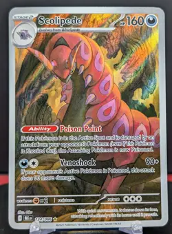 Pokemon Scolipede #134/086 English Black Bolt Illustration Rare - Image 1