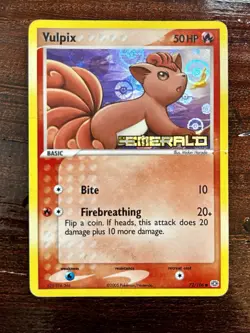 Pokemon EX EMERALD - #72/106 Vulpix - Reverse Holo - ENG - MP/DMG - Image 1