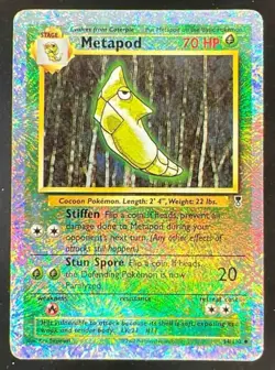 2002 Pokemon Legendary Collection Reverse Holo #54/110 Metapod - Image 1