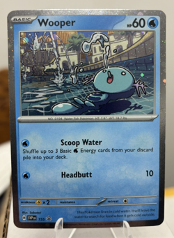 Pokemon Black Star Promo Wooper #155 Cosmos Holo Pack Fresh - Image 1