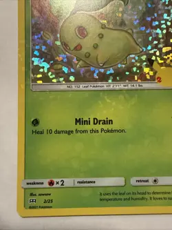 Chikorita 2/25 Holo Pokemon 25th Anniversary McDonald’s Promo Card 2021 - Image 5