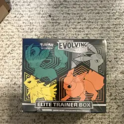 Pokemon Sword & Shield Evolving Skies Elite Trainer Box Booster Leafeon Jolteon - Image 1