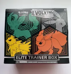 Pokemon TCG Sword & Shield Evolving Skies Elite Trainer Box ETB Factory Sealed - Image 1