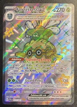 Forretress ex Full Art UR 212/091 Pokemon TCG Paldean Fates Shiny Ultra Rare NM - Image 1
