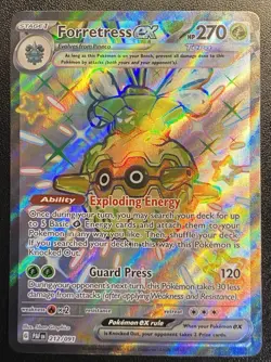 Forretress ex Full Art UR 212/091 Pokemon TCG Paldean Fates Shiny Ultra Rare NM - Image 3