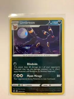 2021 Pokemon Black Star Promo SWSH129 Umbreon Cosmo Holo M/NM - Image 1