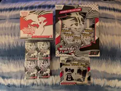 Pokemon TCG: White Flare - ETBs, Booster Bundle, Binder Collection & Sticker Col - Image 1