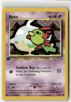 2001 Pokemon Neo - Discovery Vintage 1st Edition Natu #59/75 - Image 1