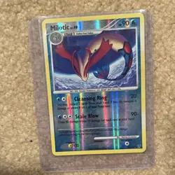 Pokemon Milotic Platinum 26/147 2009 Stage 1 HP90 Holo Tender Attack 20 90- - Image 1
