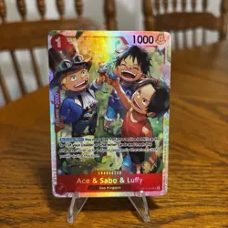 Ace & Sabo & Luffy OP13-007 Carrying On His Will Foil One Piece - Image 1