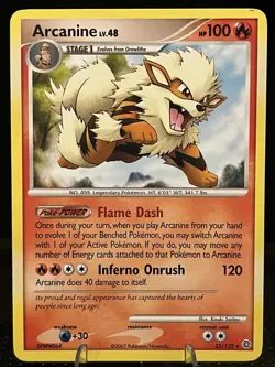 Pokemon TCG Arcanine 22/132 Non-Holo Rare Card Secret Wonders - Image 1
